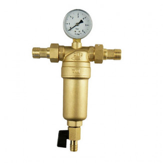 Фильтр  TIM для гор. воды тонкой очистки 1/2' лат. с манометром (уп 12) JH-1001