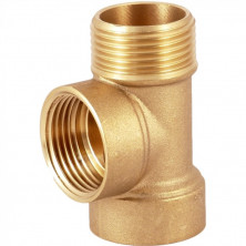 Переходник  латунный с 3 подключениями  (1''M, 1''F, 1''F)