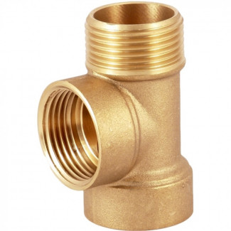 Переходник  латунный с 3 подключениями  (1''M, 1''F, 1''F)