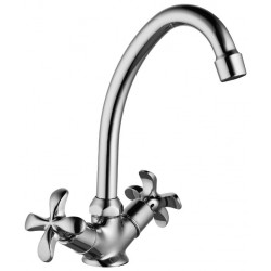 Смеситель LEMARK LM0104C 'Flora' для кухни, с поворотным изливом 229 мм, хром